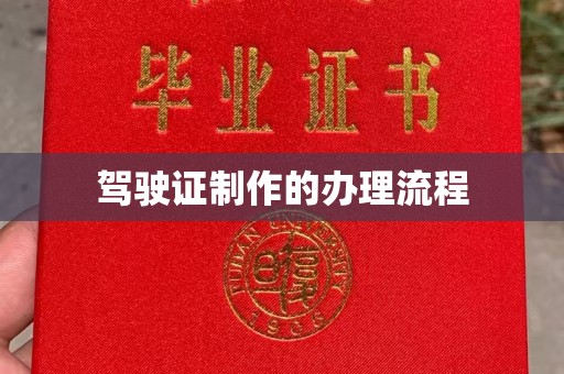 云龙驾驶证制作的办理流程