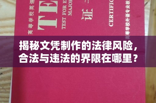 云龙揭秘文凭制作的法律风险，合法与违法的界限在哪里？