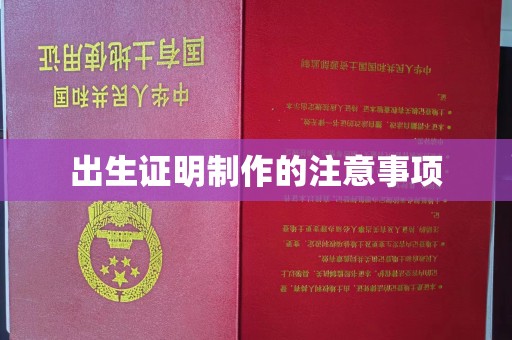 云龙出生证明制作的注意事项