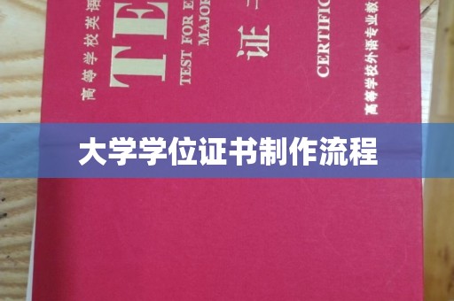 云龙大学学位证书制作流程