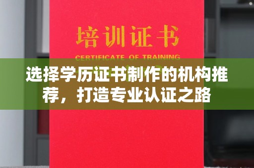 云龙选择学历证书制作的机构推荐，打造专业认证之路