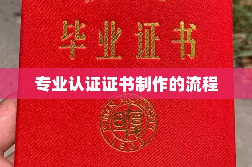 云龙专业认证证书制作的流程